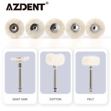 Azdent Dental Ra Goat Hair Polishing Brush Buffing Wheel 2.35mm For Rotary Tools