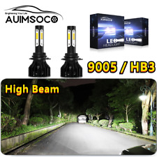 9005 Led Headlight Highlow Beam Super Bright Bulbs 6000k 4000lm White 2x Hb3
