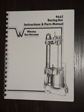 Winona Van Norman 944-s Boring Bar Instr Parts Manual
