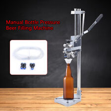 Manual Bottle Pressure Beer Filling Machine Beer Liquid Filler Stainless Steel