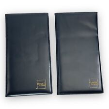 Double Panel American Express Guest Check Presenter Restaurant Lot Of 2 Black