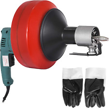 Electric Drain Auger Cleaner 26 Ft X 13 In Cable Sewer Snake Machine Wi