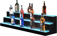 Lighted Liquor Display Shelf - Whiteblack Finish 40