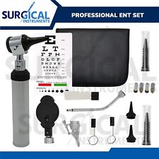 New Ent Ear Nose Throat Diagnostic Otoscope Ophthalmoscope Set Wzipper Case