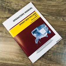 New Holland 855 Round Baler Operators Manual Owners Maintenance Sn 706837-above