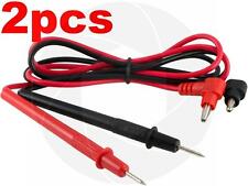 2 Pairs Multimeter Voltmeter Test Probe Leads With Banana Plug Connectors 1000v