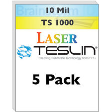 Laser Teslin Synthetic Paper Ts 1000 For Making Pvc-like Id Cards - 5 Sheets