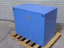 Lista Storage Cabinet W Double Hinged Door 40 X 23 X 33 Steel Blue