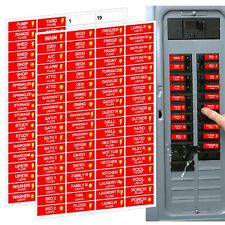 Circuit Breaker Box Label 0.5x1.5inch Electric Fuse Panel Box Identification ...