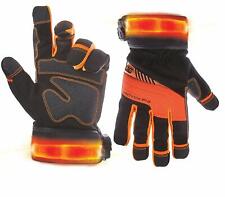 Clc Custom Leathercraft L145 Safety Viz Illuminated Lit Pro Gloves L145m Medium