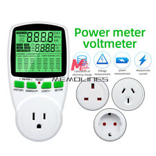 Digital Current Meter Voltmeter Ac Power Meter Energy Tester Socket Watt Meter
