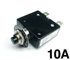 New 10 Amp Push Button Thermal Circuit Breaker 12-50v Dc 125-250v Volt Ac 10a