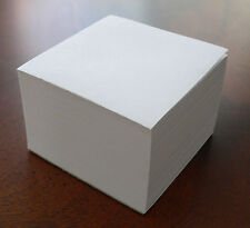 Blank Note Paper Cubes - Padded On 1 Side Great For Officehome Desk