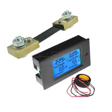 100a Digital Meter Lcd Volt Watt Current Power Ammeter Voltmeter Metershunt