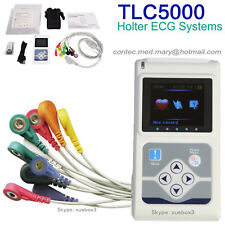 Contec Tlc5000 Holter Ecg 24hour Monitor Sync Pc Software Analysis12-lead Fda