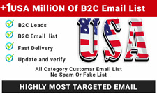1 Million Usa Consumer Email List Usa B2c Database - Buy Consumer Lists