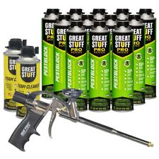 Great Stuff Pro Pestblock Foam Kit 12 20 Oz Cans W Foam Gun And Gun Cleaner