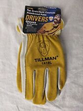 Tillman 1418 Large Reinforced Top Grainsplit Cowhide Drivers Gloves