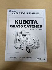 Kubota Gck54-gr Grass Catcher Operators Manual