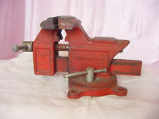 Vintage Tools 4 Columbian Cleveland U.s.a. 4 Bench Vise W Swival Base