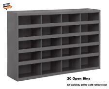 Steel Parts Bins Shelving 20 Pigeonhole Compartments Fitting Shop Storage Garage