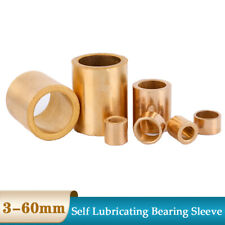 Metric Oilite Plain Bronze Sintered Self Lubricating Bearing Bush Sleeve 3-60mm