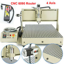 110v 4 Axis Cnc 6090 Router Engraver Drilling Milling Machine Metal Engraving
