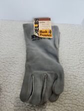 Vintage Hushpuppies Heavey Side Leather Welder Gloves Sewn With Kevlar Wolverine