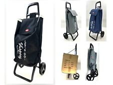 Nwt Large Capacity Light Weight Wheeled Shopping Trolley Push Cart Laundry Bag