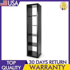 Freestanding 5 Cube Bookshelves Vertical Storage Organizer Office Furniture New