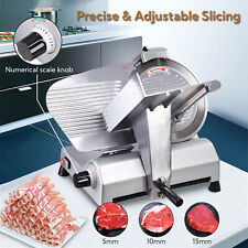 Commercial 12 Blade Meat Slicer Deli Meat Cheese Food Cutter Industrial 440rpm