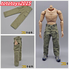 16 Scale Green Pants Casual Pants Model Fit 12 Male Soldier Figure Body Toy
