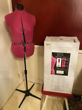 Dritz Simple Fit Dress Form Size Small With Stand - Fuchsia