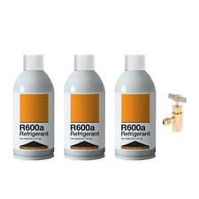 Refrigerant R600a Upright Charging Self Sealing Can 6oz 3 Pack