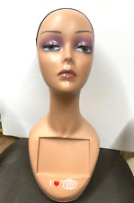 Mannequin Head Bust Display Wig Form Long Neck Beautiful Face