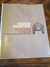 Satoh Special Tools Tractor Parts Manual Book Catalog Mitsubishi