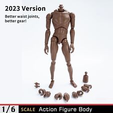 2023 Version 12 Action Man Black Nude Muscular Body For 16 Scale Ht Headsculpt