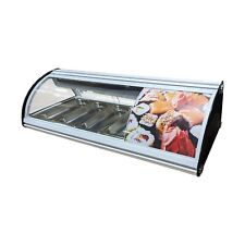 44 Countertop Refrigerated Sushi Display Case 4 Pan With Led