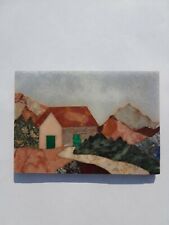 G Ugolini Italy Natural Stones Mosaic Inlay Art Antique Picture Scene Tile