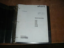 Wacker Neuson G25 G50 G70 G85 Mobile Generators Shop Service Repair Manual