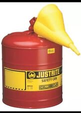 New Used 1 Usa Made 5 Gallon Steel Type 1 Safety Gas Fuel Can Funnle