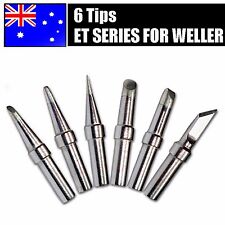 6pcs Solder Rework Soldering Station Iron Tips For Weller Wes51 Ec1001 Pes51 Au