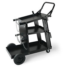 Vevor Welding Cart 3-tier 400 Lbs Welder Welding Cart With 360 Swivel Wheels