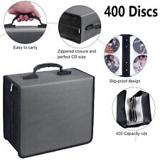400 Disc Cddvd Wallet Binder Book Sleeves Disc Storage Bag Carrying Case Gray