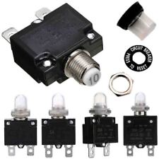 Universal 3-20 Amp Push Button Thermal Circuit Breaker 12-50v Dc 125-250v Volt