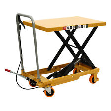 Hydraulic Single Scissor Lift Table Truck Jack Platform Cart Transport Cart 30.5