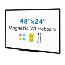 Viz-pro White Board Magnetic Dry Erase Board With 1 Eraser 2 Markers 4 Magnets