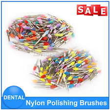 100pc Dental Nylon Materials Closure Flat Polishing Polisher Prophylaxis Brushes