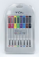 Tul Fine Liner Felt-tip Pens Fine Point 1.0 Mm Assorted Inks 8 Pack