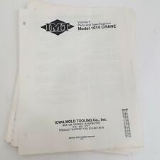 Imt Crane Model 1014 Vol 2 Parts And Specification Manual Plus Revised Sheet